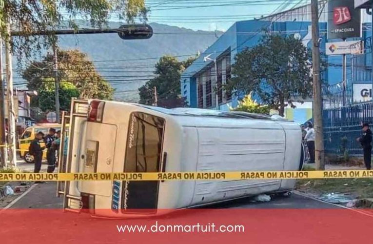 Una persona falleció en un accidente de tránsito en Santa Tecla.